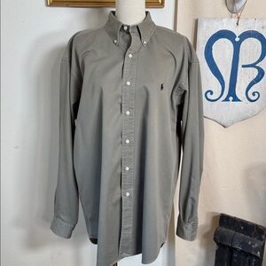 Ralph Lauren Gray Casual Button Down Shirt
